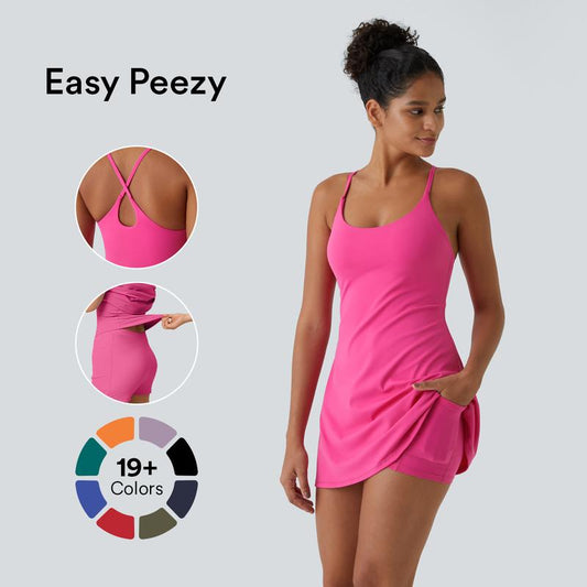 Softlyzero™ Plush Backless Active Dress-Easy Peezy Edition